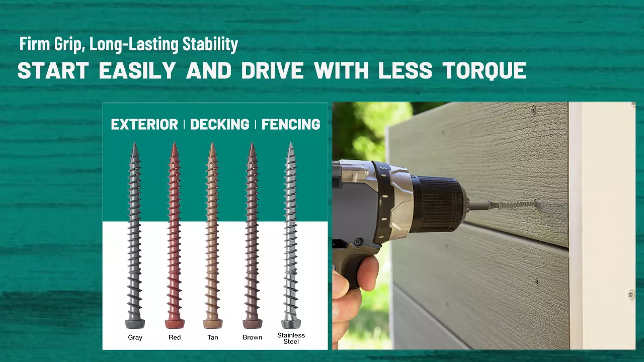 Deck Screws with Torx Star Drive