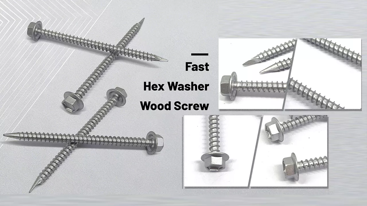 Fast Hex Washer Wood Screw