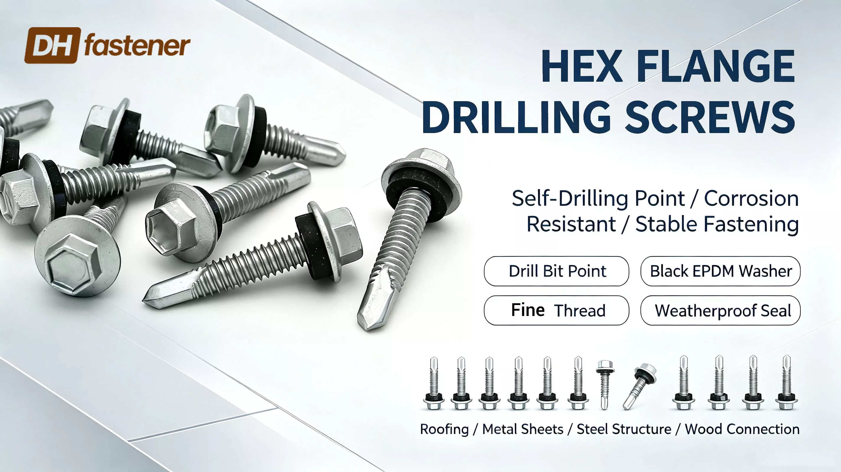 Hex Flange Self‑Drilling Screws